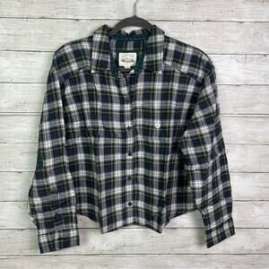 American Eagle Plaid Button Down Shirt Size medium